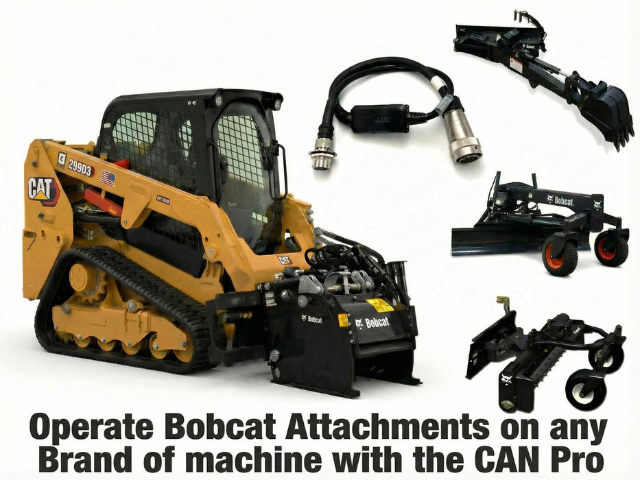 Operate almost every Bobcat attachment on nearly any brand of skid steer loader.