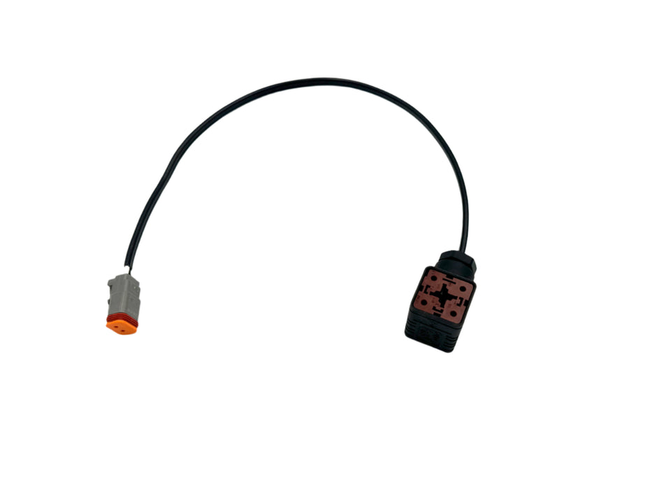 Wire Adapter | 18" DIN TO DEUTSCH Adapter Cable | SG-DTP-DIN-18 | Skid Steer Genius