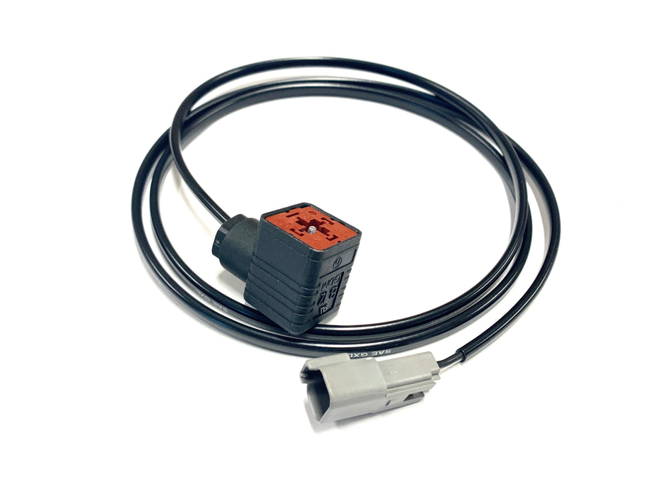 Wire Extension | 108" Deutsch 2 Pin Receptacle to 2 Pin DIN Adapter Cable | SG-DTR-DIN-108 | Skid Steer Genius