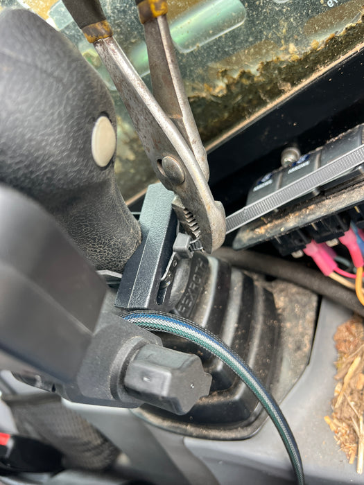 Attaching mount using zip tie