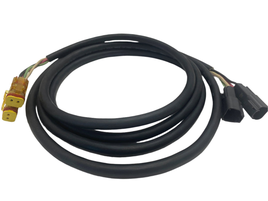 Wire Extension | Deutsch 2 Receptacle to Plug Dual Adapter Cable Extension | SG-DTR2-DTP2-108| Skid Steer Genius