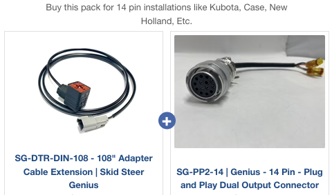 Includes 2 x Din Cables